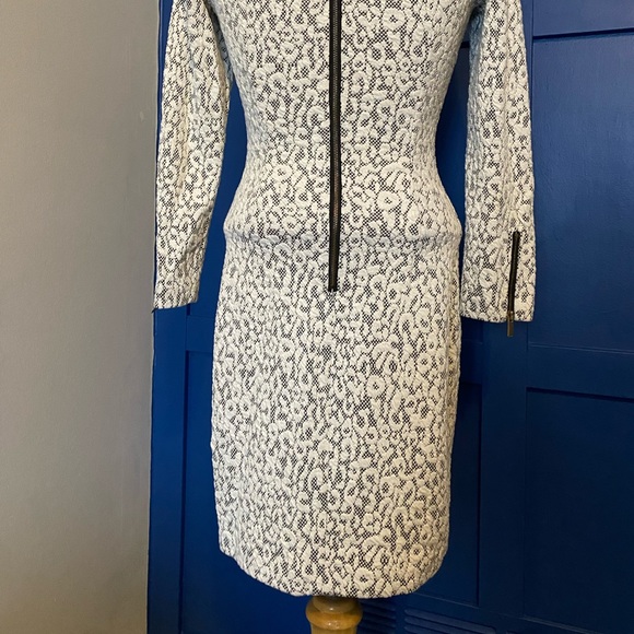 Dynamite Dress - Black and White Midi Dress - Picture 4 of 5